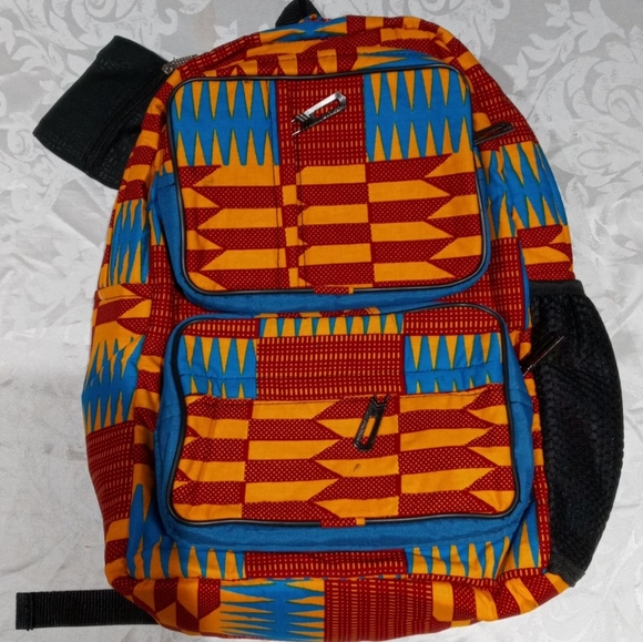 African Textile Backpack - Picture 6 of 11